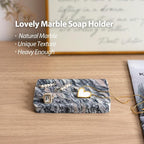2 Pcs Soap Holder for Bathroom, Marble Soap Dish for Kitchen Countertop - Image 5