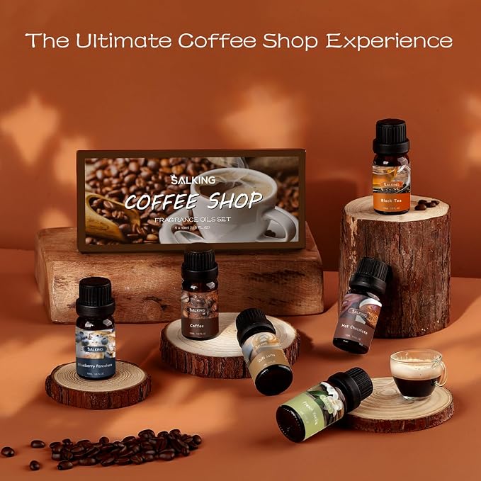SALKING Coffee Shop Fragrance Oils Set, Premium Essential Oils Set - Image 6