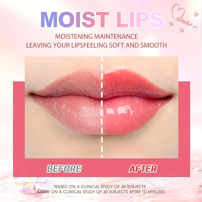 LANGMANNI Moisturizing Lip Oil, No-Sticky Lip Gloss Lip Balm Lip Care, Fruit - Image 7