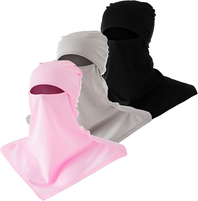 SATINIOR 3 Piece Balaclava Face Cover Sun Protection Neck Cover Summer by SATINIOR