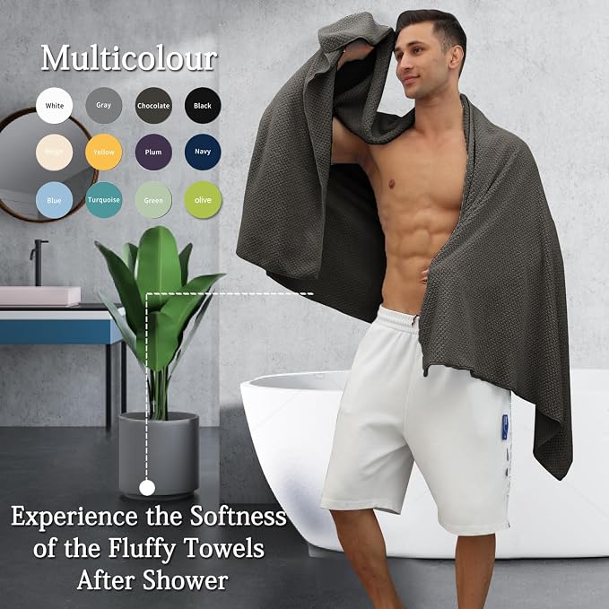Extra Large Bath Towels Set 35x70 Inches - Image 5