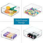 iDesign Clarity Plastic Drawer Organizer, Storage Container - Image 3