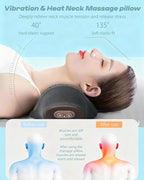 Neck Massager Pillow with Heat and Vibration - Image 3