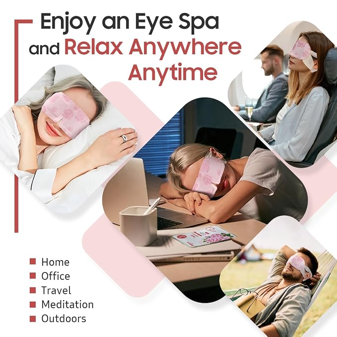 BeHoomi 30Packs Steam Eye Mask, Heated Eye Mask Warm Compress - Image 6