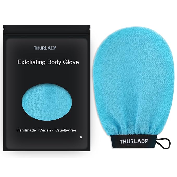 Exfoliating Glove, Korean Exfoliating Mitt Body Scrubber, Viscose Fiber Bath by THURLADY