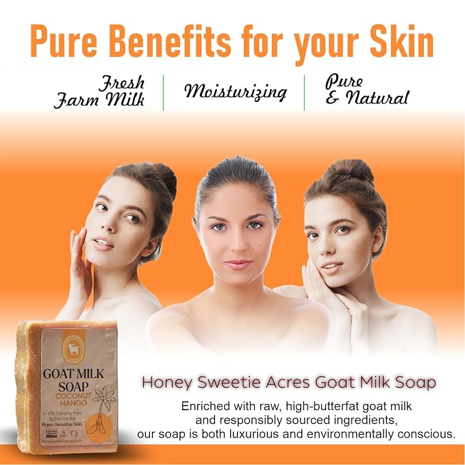 Honey Sweetie Acres Coco Mango Goat Milk Soap - Image 4