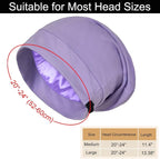 Satin Bonnet for Sleeping Night Cap, Adjustable Satin Lined Silk Bonnets Sleep - Image 5