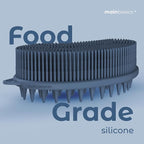 MainBasics Silicone Body Scrubber Dual-Sided Shower Loofah and Scalp Scrubber - Image 6