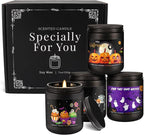 4 Pack Black Halloween Scented Candles -7oz Soy Wax Candles - Image 5