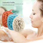 3 Pack Body Sponge Brushes Pouf Mesh Brush Shower Glove - Image 3
