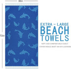 Genovega Oversized Cotton Turkish Beach Towels 72"x36" Lightweight Quick Dry - Image 6