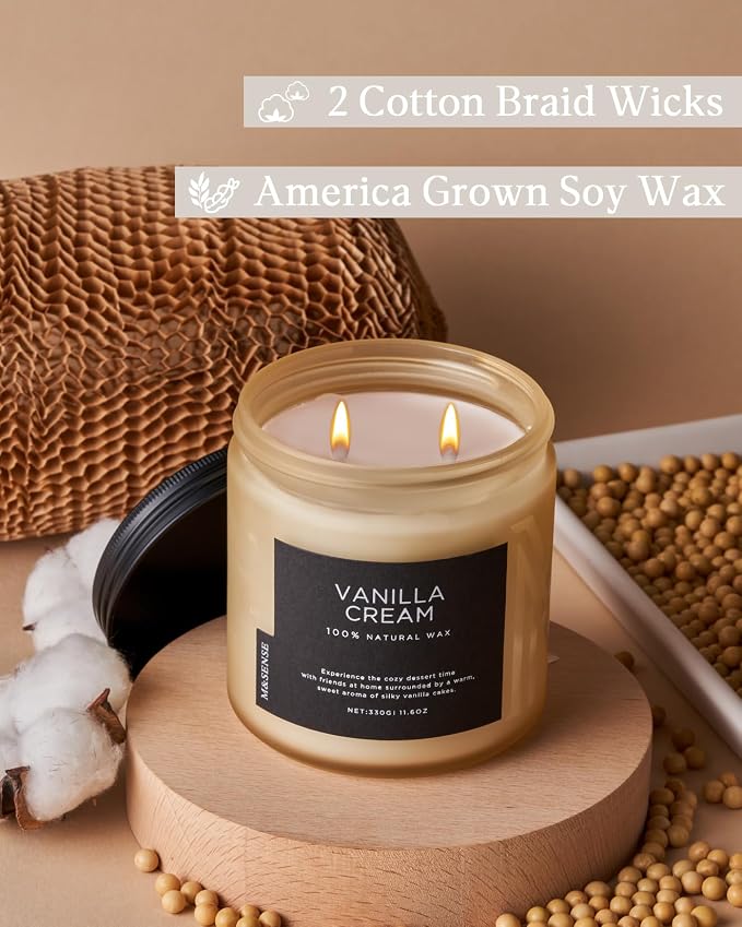 M&SENSE Vanilla Scented Candles - Image 3