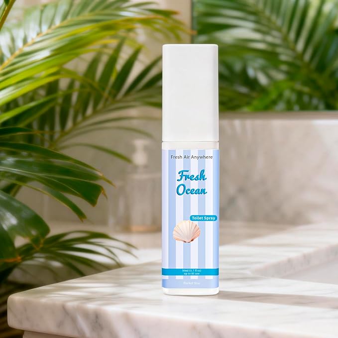 Toilet Spray, Ocean & Coconut, 3 Pack 1.7 fl oz each, Bathroom Odor Eliminator - Image 3