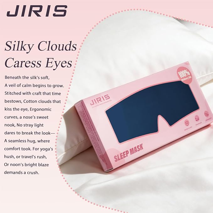 Silk Sleep Eye Mask for Side Sleeper Men Women, Eye Mask Sleeping 100% 22 Momme - Image 7
