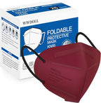 WWDOLL KN95 Face Mask 25 Pack, 5-Layers Breathable Disposable KN95 Masks by WWDOLL