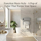 Electric Towel Warmer, Heated Towel Rack - Image 2