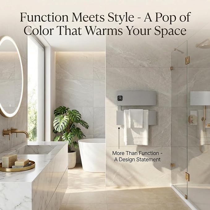 Electric Towel Warmer, Heated Towel Rack - Image 2