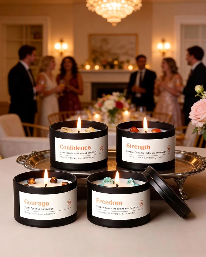 AOOVOO Crystal Empower Candles Set - Image 3