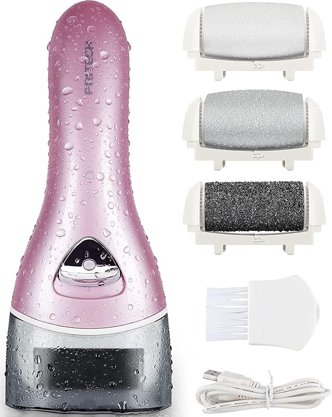 Electric Feet Callus Removers Rechargeable, Portable Electronic Foot File by PRITECH