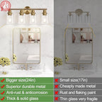 Zarbitta 4-Light Bathroom Light Fixtures, Brushed Brass Modern Vanity Lights - Image 3