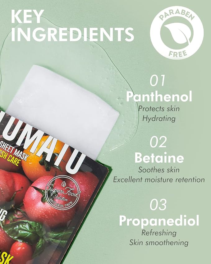 DERMAL Super Food Face Masks Skincare- 12 Pack Facial Sheet Mask - Image 5