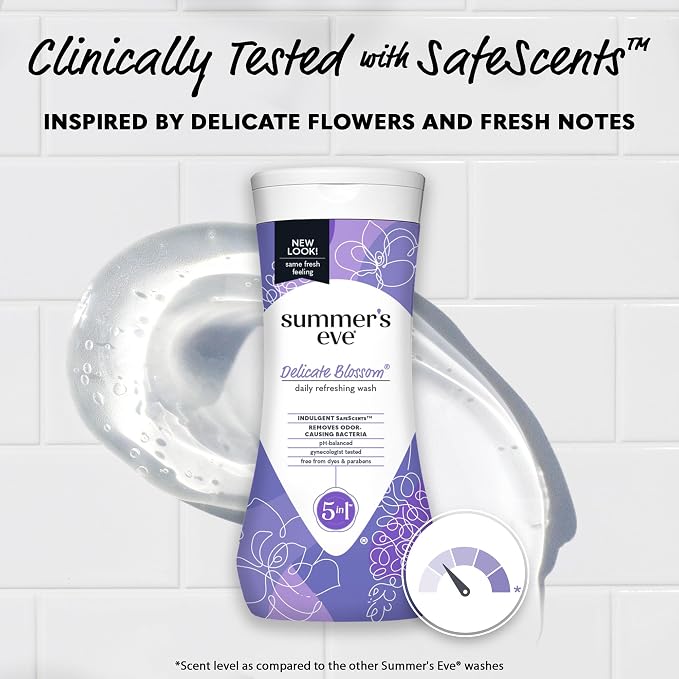 Summer's Eve Feminine Wash, Delicate Blossom, Daily pH-Balanced Body Wash - Image 5