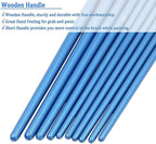 BOSOBO Paint Brush Sets, 6 Pack 60 Pcs Pointed-Round Tip Paintbrushes Nylon - Image 5