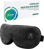Heated Eye Mask for Dry Eyes, Cordless Warm Eye Compress, 4 Heat Levels by Telepepe
