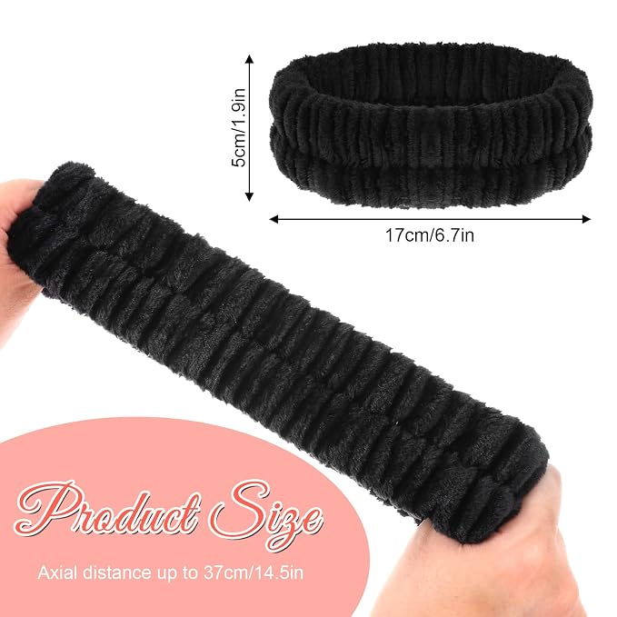 2Pcs Spa Headband, Make Up Headband Hair Head Band - Image 2