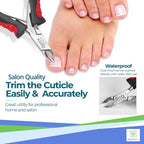 Cuticle Trimmer with Non-Slip Grip Handle Professional Stainless Steel Cuticle - Image 5