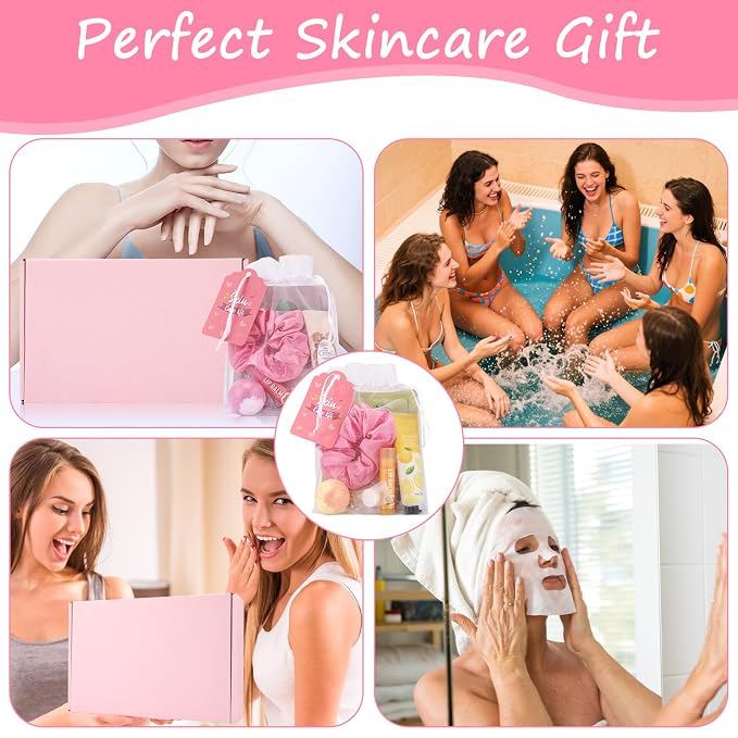 60PCS Spa Party Supplies for Girls, Include Facial Masks, Lip Mask, Under Eye - Image 6