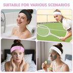 30Pcs Disposable Spa Facial Headbands, Non-Woven Stretch Disposable Headbands - Image 6