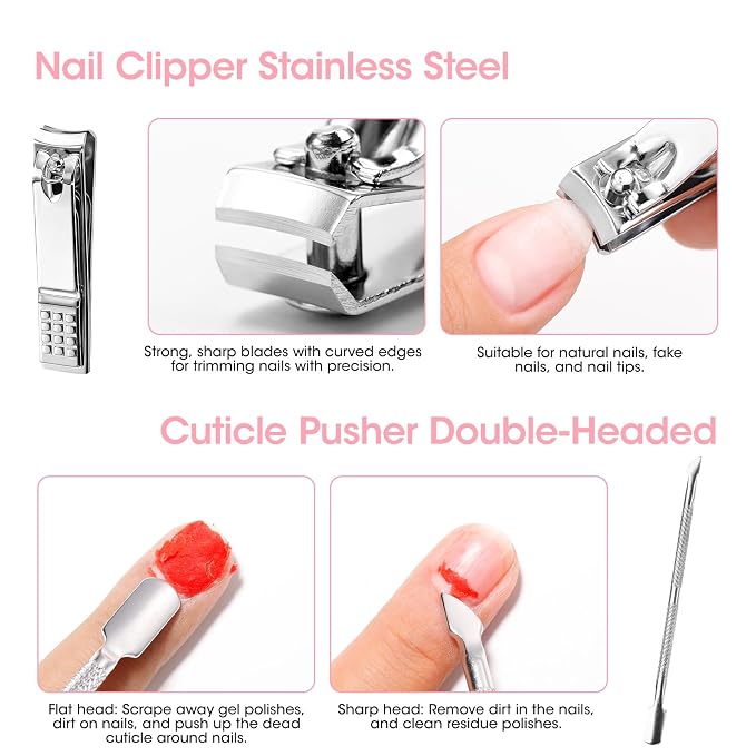 Gellen Nail Care Kit Manicure Tools Kit: Nail Strengthener and 2Pcs Nail File & - Image 8