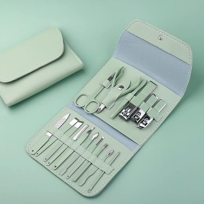 Manicure Set Professional, Nail Clippers, Pedicure Kit, 16 in 1 Grooming Kit - Image 2