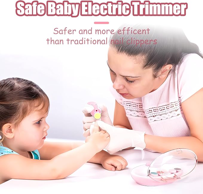 Qunlions life Baby Nail Trimmer Electric-12 in 1 Baby Nail Clippers Safe Baby - Image 5