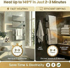 Electric Towel Warmer, Heated Towel Rack - Image 3