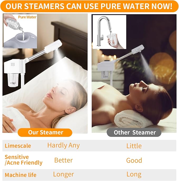 Professional Facial Steamer, Hot Mist Spray, Vaporizador Facial Steamer - Image 5