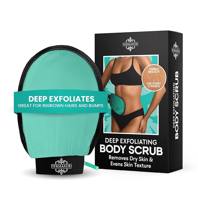 Dermasuri - Deep Exfoliating Glove - Korean Exfoliating Mitt & Body Scrubber - by Dermasuri
