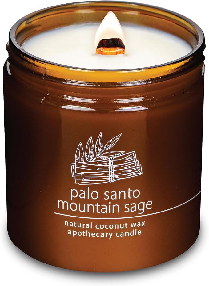 Hemlock Park Palo Santo Mountain Sage Apothecary Hand-Poured Scented Candle | by HemlockPark