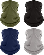 ROXUN 4 Pack Neck Gaiter, Cooling Breathable Face Mask UV Protection Scarf by Roxun