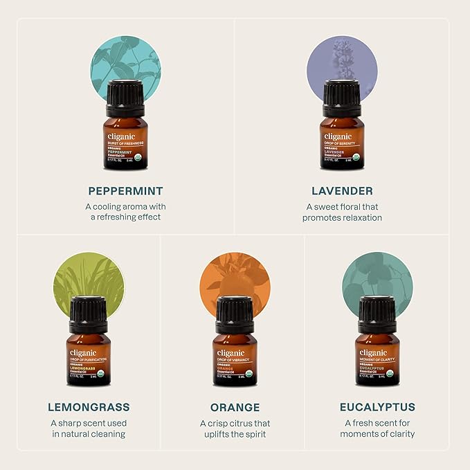 Cliganic Organic Essential Oils Set - Image 3