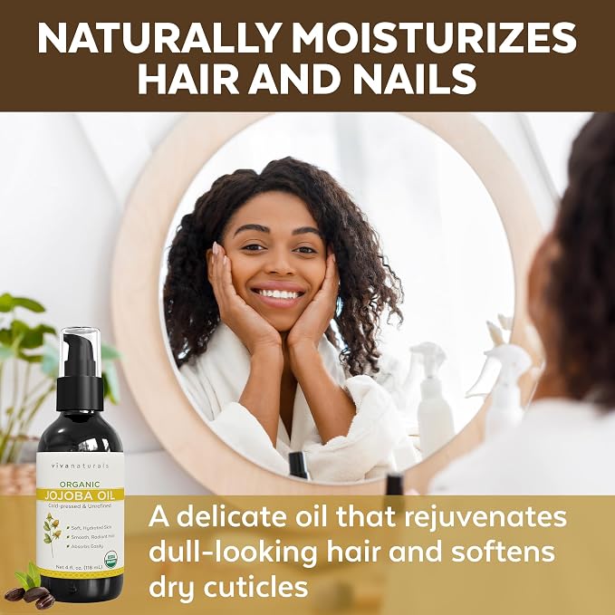 Viva Naturals Organic Jojoba Oil - Image 4