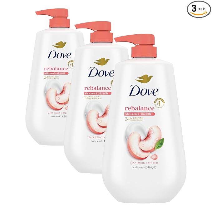 Dove Body Wash Rebalance White Peach & Rice Milk by Dove