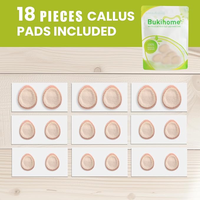 Bukihome Extra Thick Callus Remover, Felt Callus Pads, Protect Calluses from - Image 2