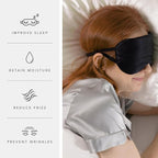 Fishers Finery 25 Momme Pure Mulberry Silk Sleep Eye Mask - Image 4
