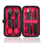 HANTEKAS Manicure Set 9 in 1 Stainless Steel, Nail Clippers Scissors Pedicure by HANTEKAS