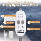 SAROO Heating Pad for Back Pain Relief, Massaging Weighted Heating Pads for Neck - Image 8