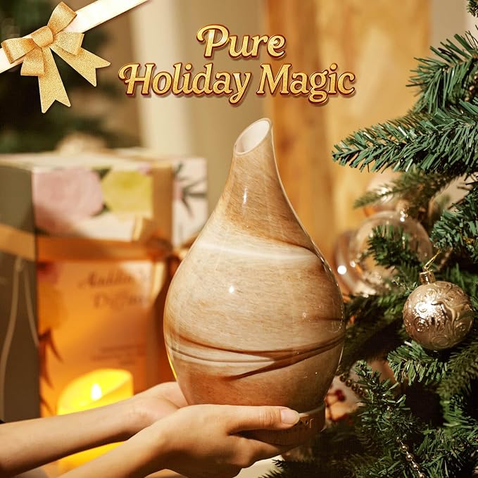 Porseme 280ml Essential Oil Diffuser Glass Color Changing Aroma Air Diffusers - Image 6