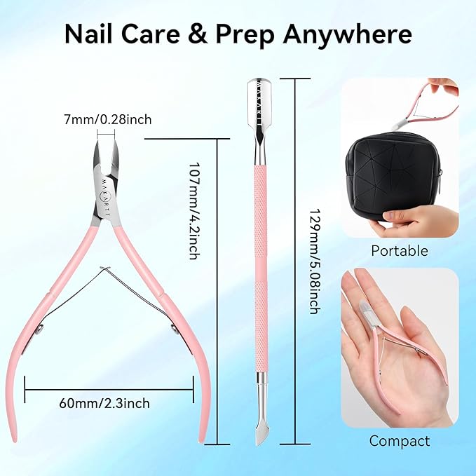 Makartt Cuticle Trimmer with Cuticle Pusher - Image 7