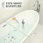 38" Supreme - Clear Acrylic Bathtub Tray Caddy Tub Shelf, Spa Board Luxury - Image 2